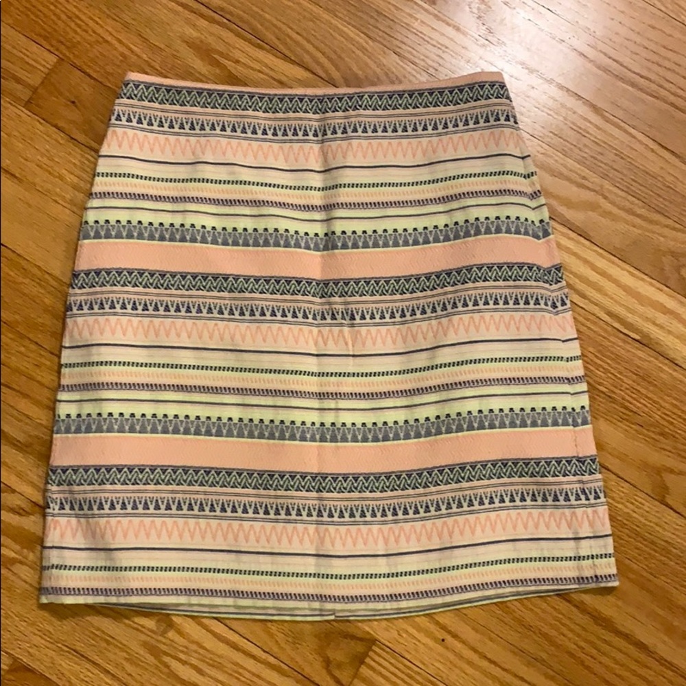 5 for $20! Loft Pink and Green Striped Skirt